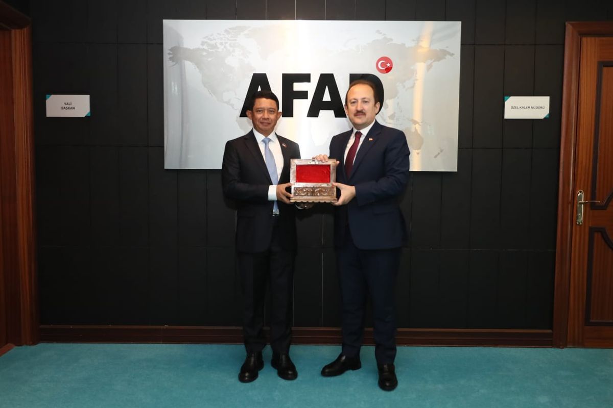 BNPB Kerja Sama Penanggulangan Bencana dengan AFAD Turkiye