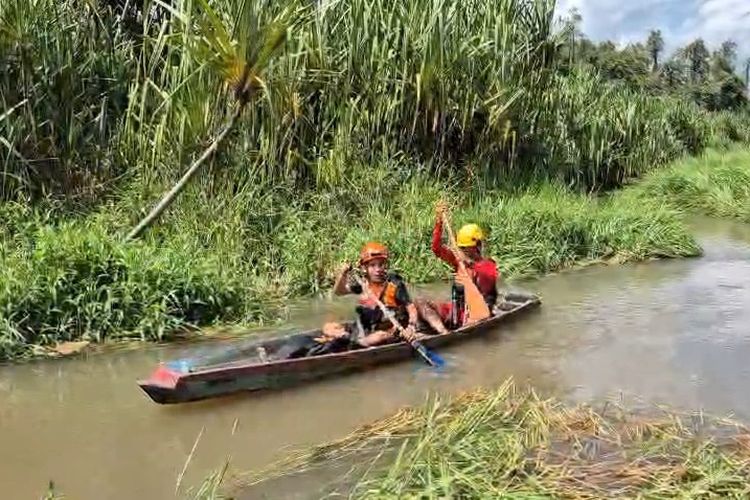 Cari Nelayan Hilang, Tim SAR Terobos Habitat Buaya di Sungai Nyireh Bangka Selatan