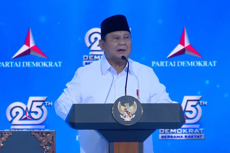 Prabowo Ungkit Pidato AHY: Terima Kasih Atas Kritik dan Koreksinya