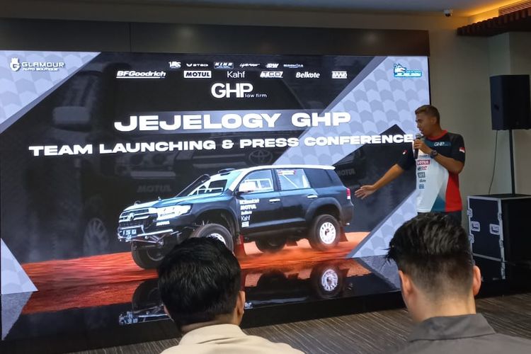 Peluncuran tim balap reli Jejelogy GHP untuk berkompetisi di Asia Cross Country Rally (AXCR) 2023