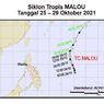 Terdeteksi Siklon Tropis Malou dan Bibit Siklon 99W, Ini Dampaknya di Indonesia