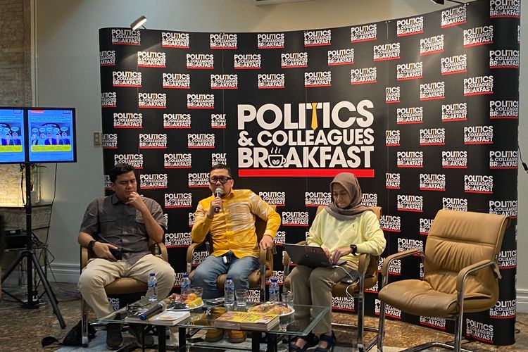 Wakil Ketua Badan Legislasi (Baleg) DPR RI Ahmad Doli Kurnia dalam diskusi di Kebayoran Lama, Jakarta Selatan, Sabtu (28/6/2025). 