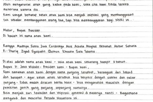 Kesulitan Membuat Akta Kelahiran, Warga Tuban Menulis Surat ke Jokowi, Begini Isinya