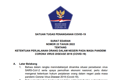 Aturan Perjalanan Terbaru, Usia 6-17 Tahun Tidak Lagi Wajib Tunjukkan Hasil Tes Covid-19