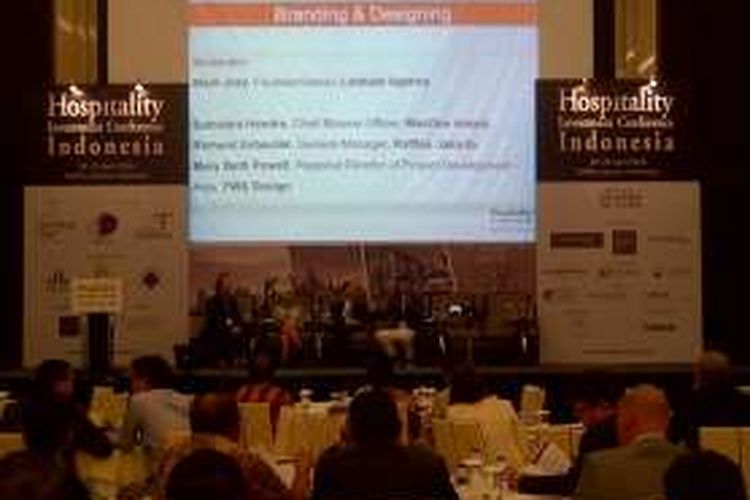 Hospitality Investment Conference Indonesia, di Raffles Jakarta, Kamis (28/4/2016).