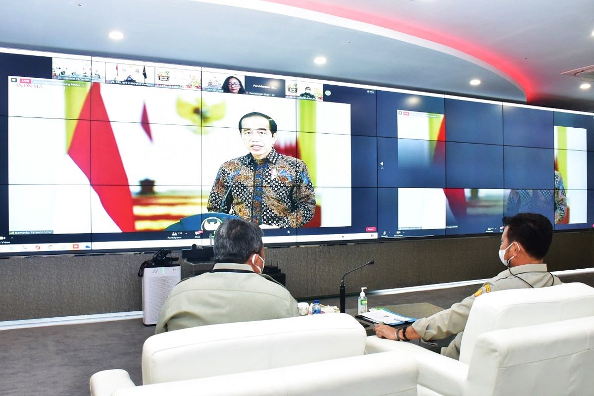 Gelar Buah Nusantara (GBN) ke-6 Tahun 2021 secara virtual pada Senin (9/8/21).