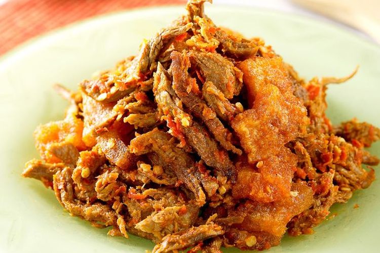 Sambal goreng krecek daging sapi ala Sajian Sedap. 