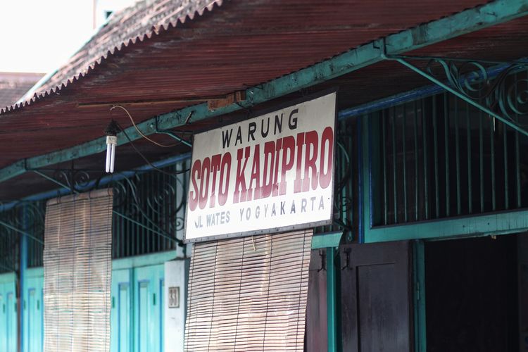 Warung Soto Kadipiro, Yogyakarta.