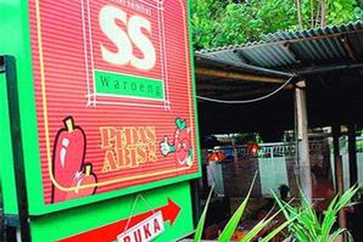 Warung makan SS di Sagan, Yogyakarta. 