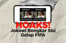 INFOGRAFIK: Beredar Hoaks Jokowi Bongkar Sisi Gelap FIFA ke Dunia