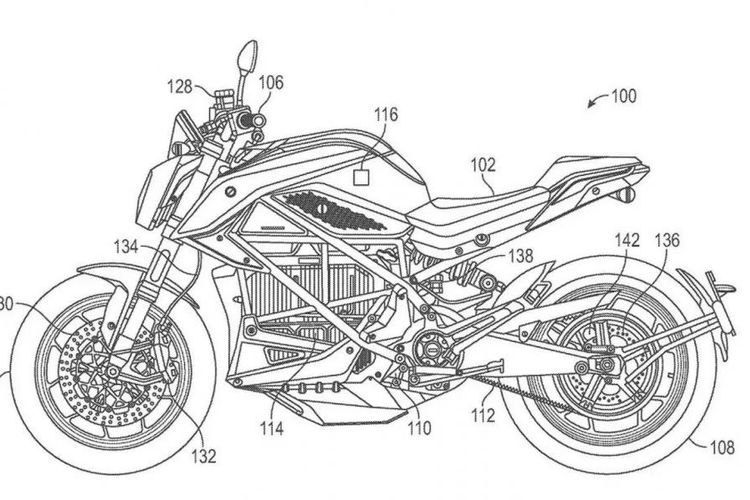 Sistem kopling manual di motor listrik Zero Motorcycles