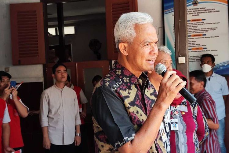 Gubernur Jawa Tengah Ganjar Pranowo dan Wali Kota Solo Gibran Rakabuming Raka, pada Selasa (8/8/2023).