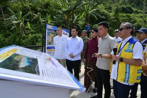 Didampingi Raffi Ahmad, Gibran Tinjau Progres Bendungan Bagong di Trenggalek