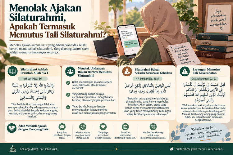 Bolehkah Menolak Ajakan Silaturahmi? Ini Penjelasan Islam