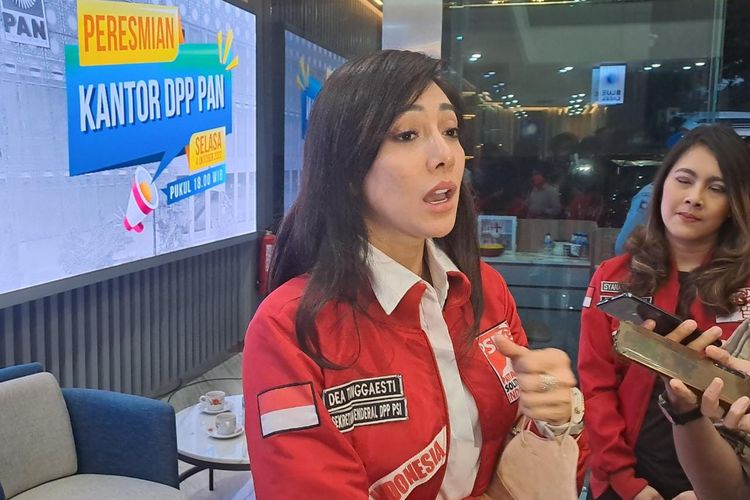 Sekjen PSI Dea Tunggaesti saat ditemui di Kantor DPP PAN, Warung Buncit, Jakarta Selatan, Kamis (13/10/2022). 