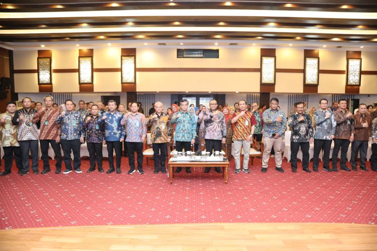 Acara penyambutan Wamenaker Afriansyah Noor di Ruang Tridharma, Kemnaker, Jakarta, Kamis (18/9/2025).
