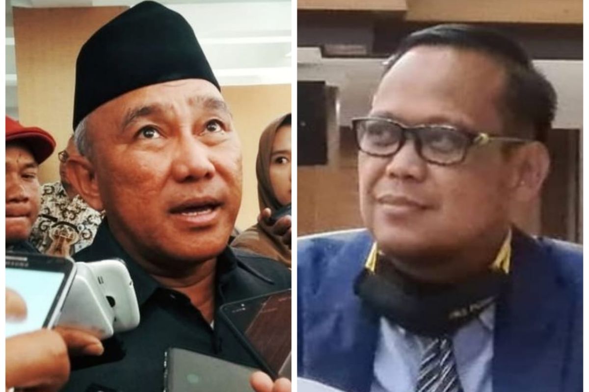 Pasangan Mohammad Idris dan Imam Budi Hartono. Mereka bakal calon wali kota dan wakil wali kota yang maju ke Pilkada Depok 2020.