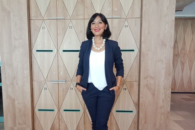 Presenter Sophie Navita ketika ditemui di kawasan Kuningan, Jakarta Selatan, Rabu (21/3/2019).