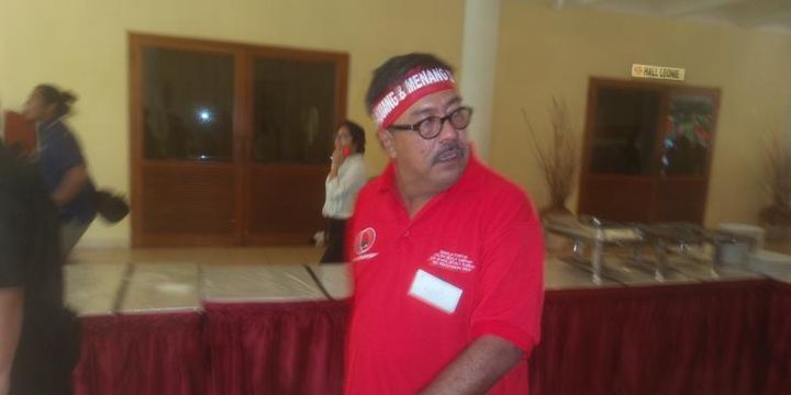 Gubernur Banten Rano Karno di lokasi kegiatan Sekolah Partai yang diadakan PDI-P di Wisma Kinanti, Depok, Jawa Barat, Selasa (6/9/2016).