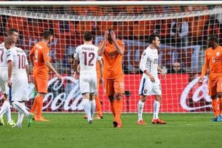 Kalah dari Rep. Ceko, Selasa (13/10/2015), Belanda gagal tampil di putaran final Piala Eropa 2016. 