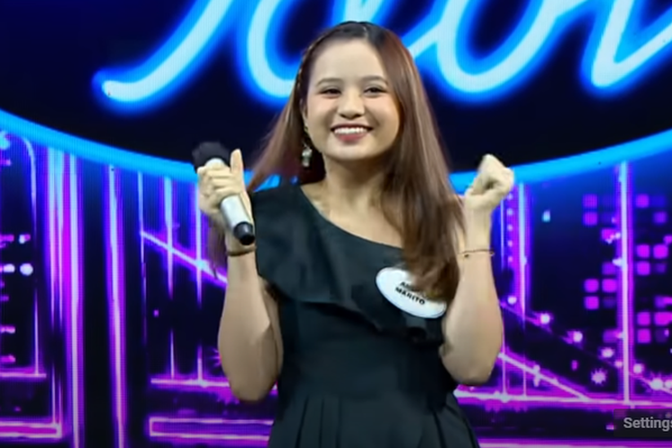 Kontestan babak Top 35 Indonesian Idol, Anggi Marito.