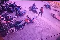 Terekam CCTV, Tukang Parkir Gagalkan Pencurian Motor, Pelaku Sempat Todongkan Pistol