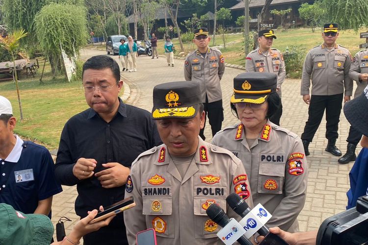 Kepala Divisi Humas Polri Irjen Sandi Nugroho di Kawasan Jakarta Utara, Jumat (13/10/2023).