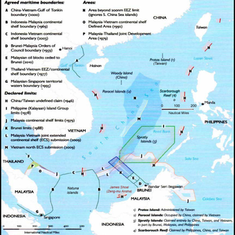 Teritorial Laut China Selatan yang di klaim China