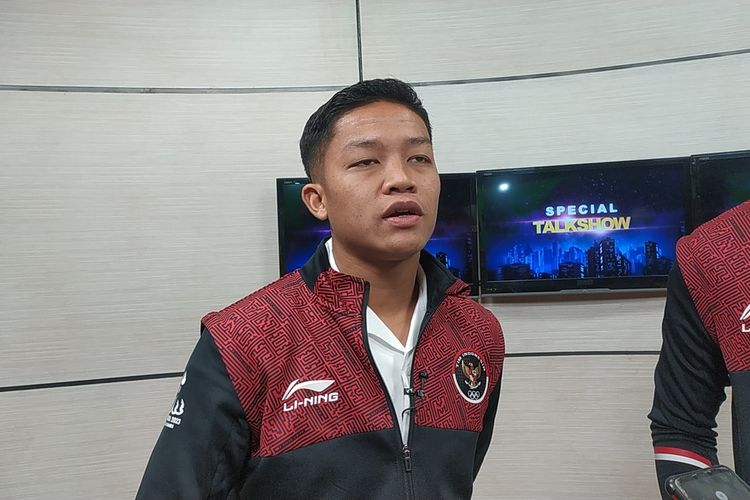 Ilham Rio Fahmi pemain Timnas Indonesia U-22 saat ditemui di Kampus Udinus Semarang, Jawa Tengah