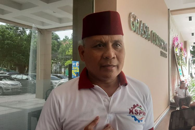 Ketua KSPN Nusantara, Provinsi Jawa Tengah, Nanang Setyono usai acara Kongres KSPN Nusantara di Hotel Hotel Grasia Semarang, Rabu (1/6/2022). 