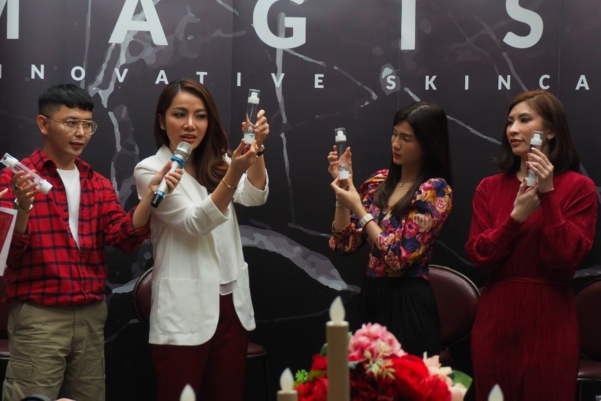 Peluncuran skincare Magise di Jakarta (13/2).