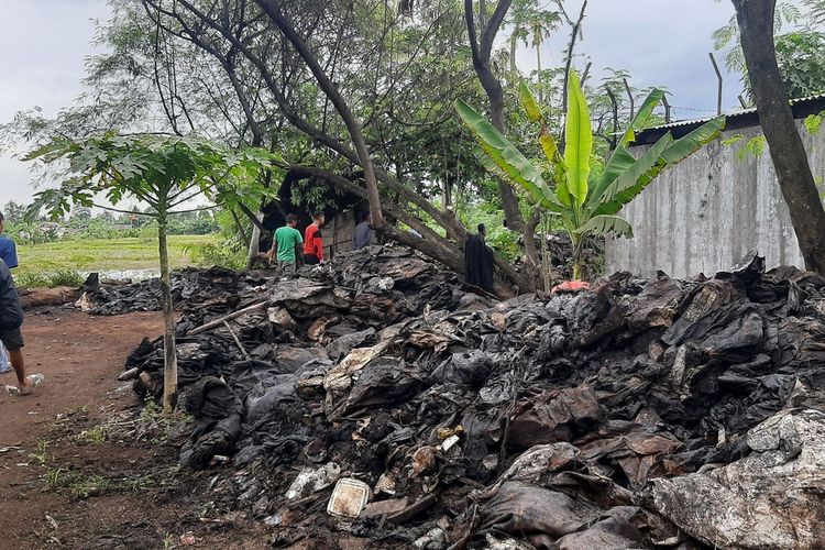 Lokasi pabrik pengolahan oli bekas di Lingkungan Kemang Pusri, Kota Serang yang dikeluhkan warga karena mencemari lingkunga