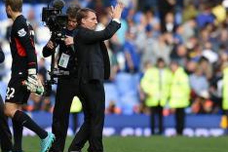 Partai versus Everton, Minggu (4/10/2015), menjadi laga terakhir Brendan Rodgers melatih Liverpool. 