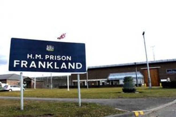 LP Frankland, Durham, Inggris tempat terpidana kasus pedofilia Mitchell Harrison menjalani hukuman yang berujung pada kematiannya.