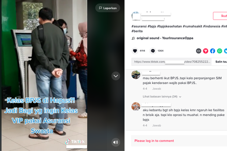 Sebuah video viral menyebut kelas standar BPJS Kesehatan 1 ruang rawat inap diisi 6 pasien.