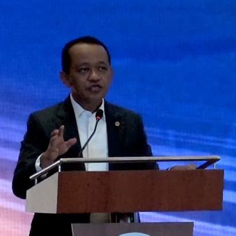 Menteri Energi dan Sumber Daya Mineral (ESDM) Bahlil Lahadalia dalam acara Sinergi Alumni IPB di Jakarta pada Sabtu, (2/5/2026). 