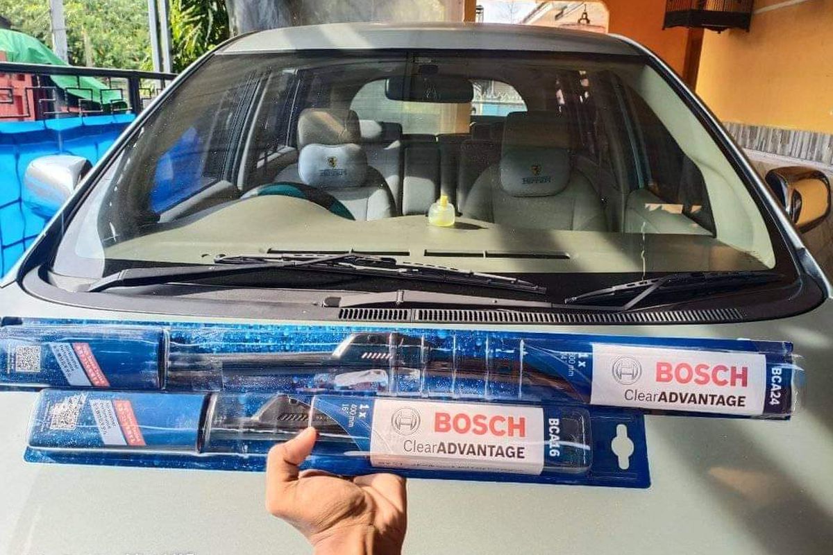 Ilustrasi wiper mobil merek Bosch