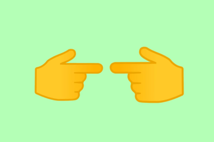 arti emoji dua telunjuk bersentuhan 