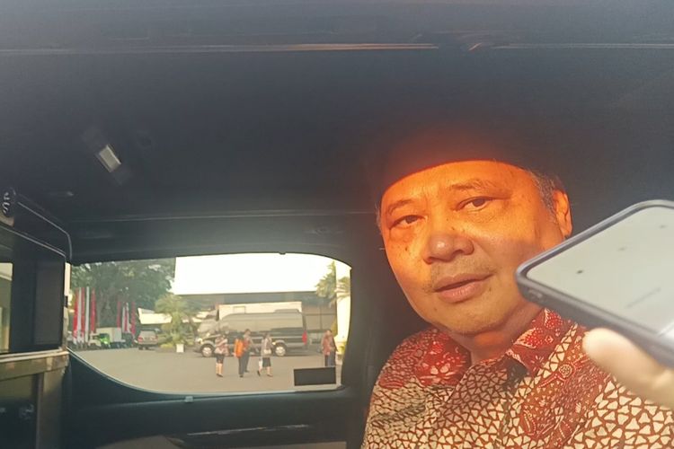 Ketua Umum Partai Golkar yang juga Menko Perekonomian, Airlangga Hartarto di Istana Kepresidenan, Jakarta, Rabu (27/7/2023).
