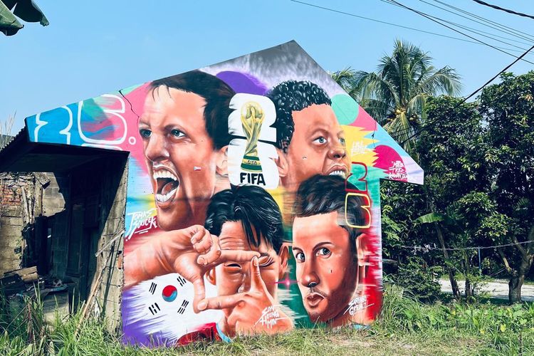 Ketika Semarak Piala Dunia 2026 Hidupkan Tembok Usang di Bogor...