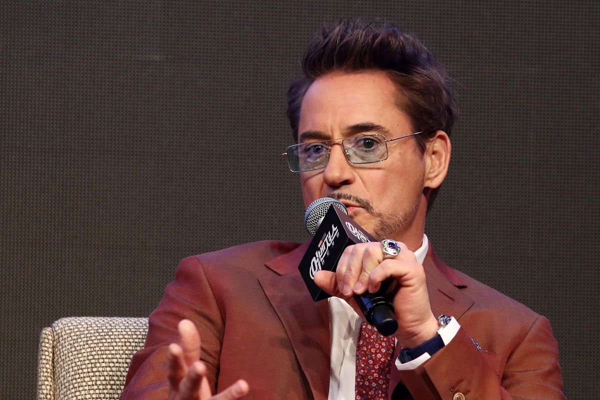 Robert Downey Jr menghadiri press conference untuk film Avengers: Endgame di Seoul, South Korea, pada 15 April 2019.