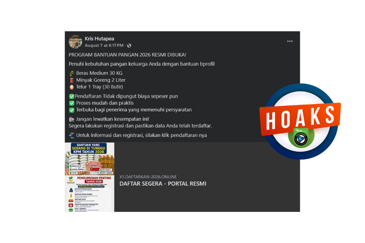 INFOGRAFIK: Muncul Hoaks Berupa Tautan untuk Dapat Bantuan Pangan, Awas Penipuan!