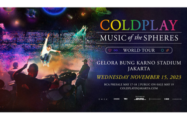Coldplay dijadwalkan menggelar konser tunggak perdana di Gelora Bung Karno, Jakarta pada 15 November 2023. Konser ini bertajuk Musik of the Spheres World Tour #MOTSWT.