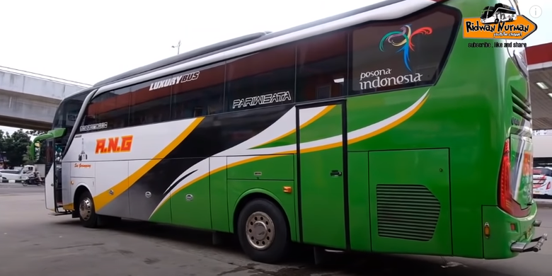 Salah satu armada PO ANG, pemain baru bus AKAP trayek Jakarta-Sumbar.
