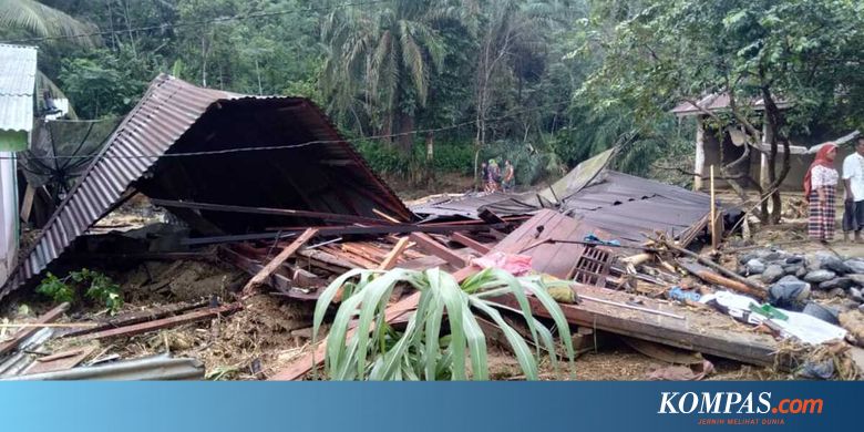 Banjir Bandang di Labura, Tim SAR Cari 1 Keluarga yang Diduga Hanyut Bersama Rumahnya - Kompas.com - KOMPAS.com