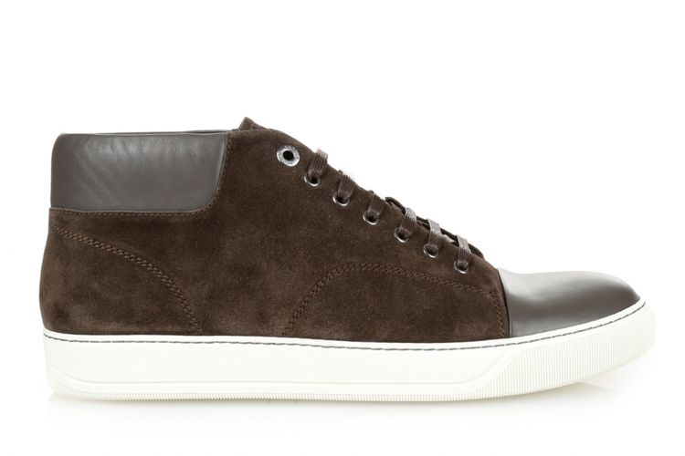 Lanvin Classic Leather & Suede High-Top