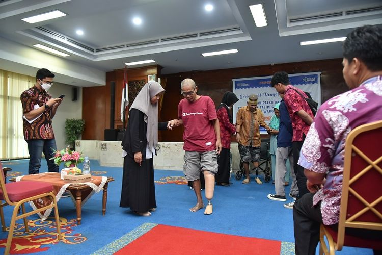 Bantuan dari Pupuk Kaltim mendapatkan apresiasi dari penyandang disabilitas. 