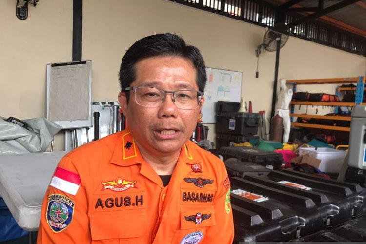 Director of Preparedness at the National Search and Rescue Agency (Basarnas) Agus Haryono speaks during an interview in Jakarta on Wednesday, February 8, 2023. 