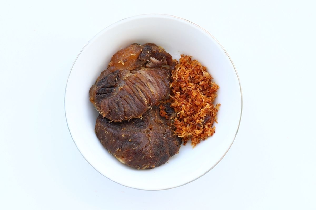 Ilustrasi daging goreng.
