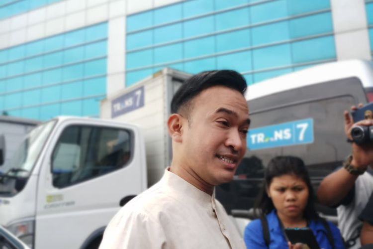 Pembawa acara Ruben Onsu saat ditemui di kawasan Tendean, Jakarta Selatan, Selasa (21/1/2020).